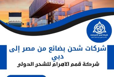 شركات شحن بطائع من مصر الى دبي